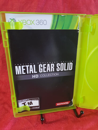 Metal Gear Solid HD Collection Case Manual Insert Near Mint NM NO GAME Xbox 360