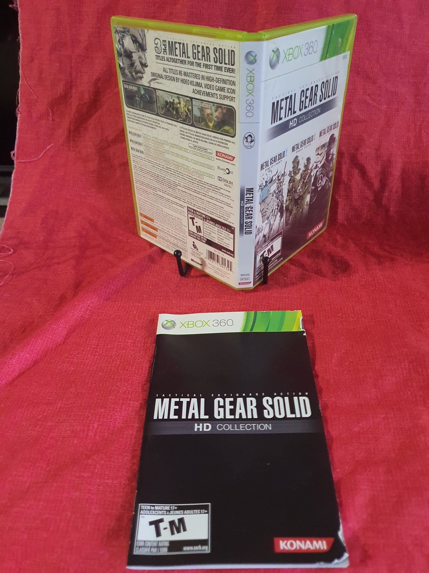 Metal Gear Solid HD Collection Case Manual Insert Near Mint NM NO GAME Xbox 360