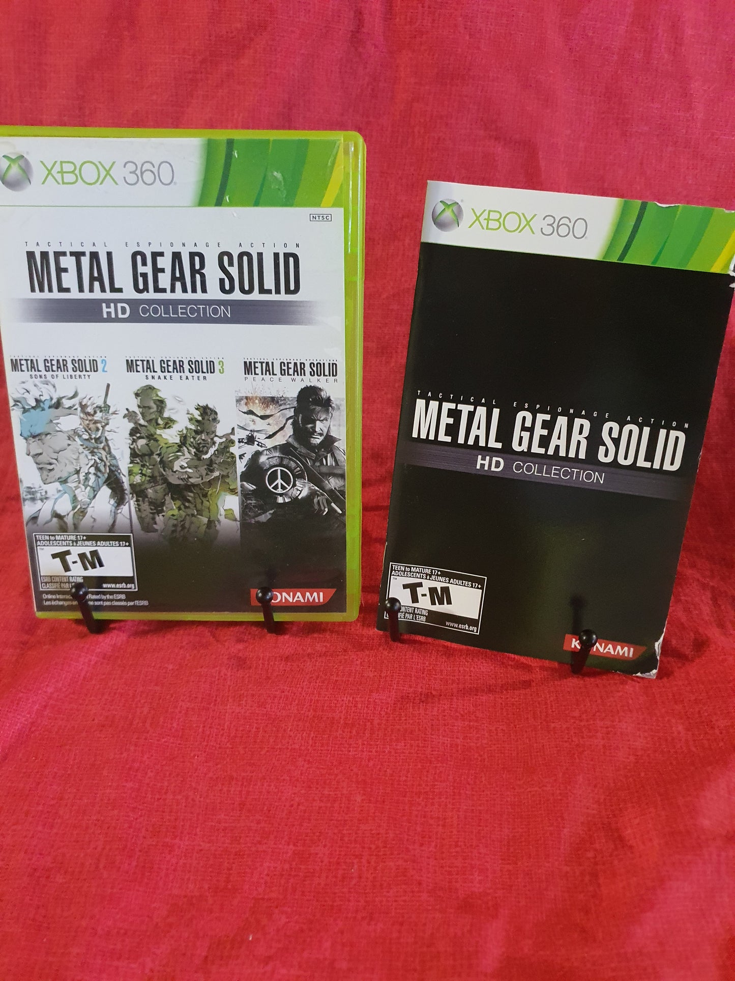 Metal Gear Solid HD Collection Case Manual Insert Near Mint NM NO GAME Xbox 360