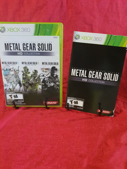 Metal Gear Solid HD Collection Case Manual Insert Near Mint NM NO GAME Xbox 360