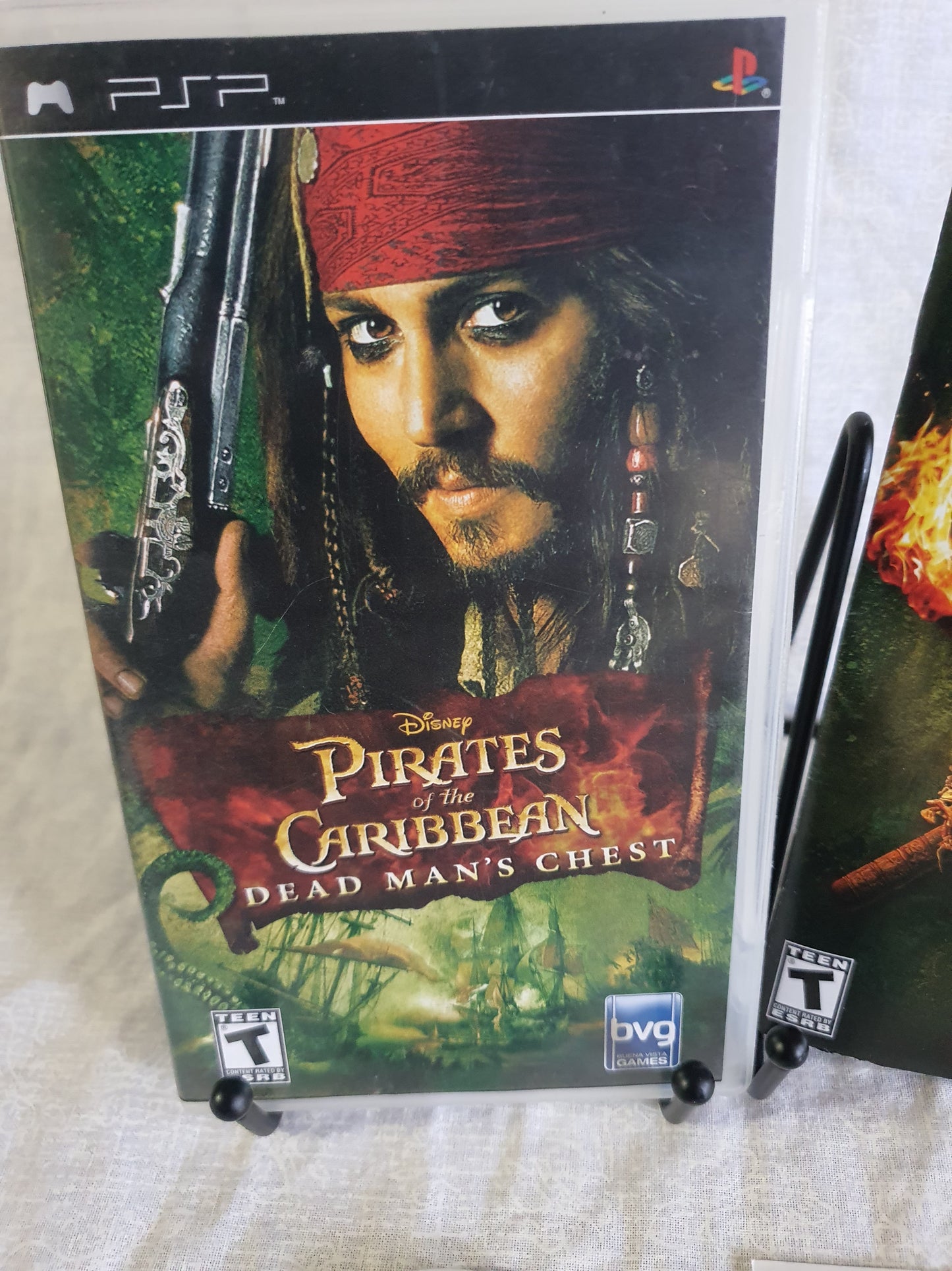 Pirates of the Caribbean Dead Mans Chest Complete PSP Registration Near Mint NM