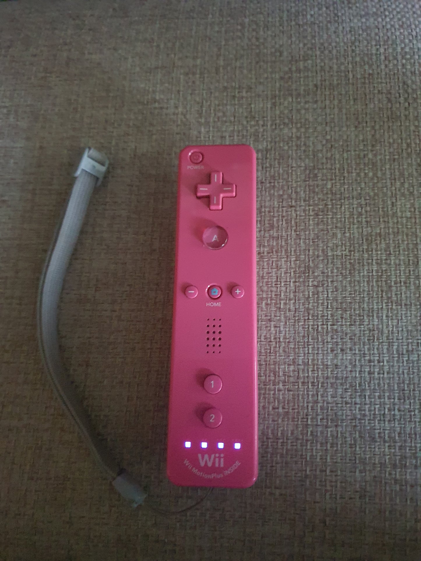 Official Wii Remote Nintendo Motion Plus Inside U OEM Controller Pink RVL-036