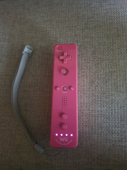 Official Wii Remote Nintendo Motion Plus Inside U OEM Controller Pink RVL-036