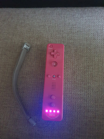 Official Wii Remote Nintendo Motion Plus Inside U OEM Controller Pink RVL-036