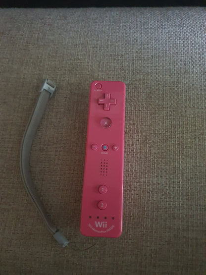 Official Wii Remote Nintendo Motion Plus Inside U OEM Controller Pink RVL-036