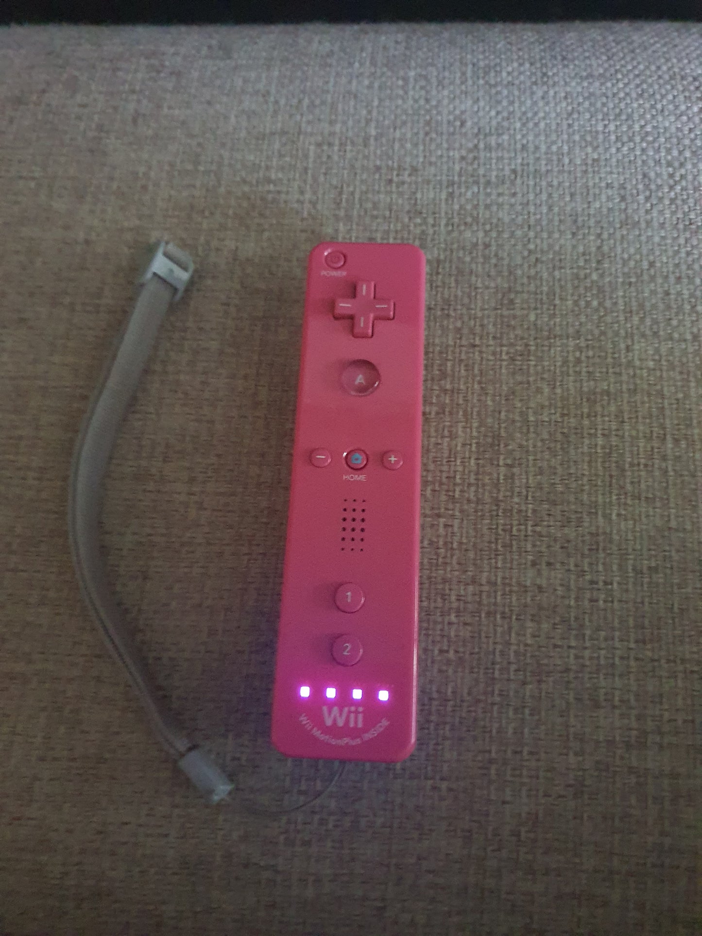 Official Wii Remote Nintendo Motion Plus Inside U OEM Controller Pink RVL-036