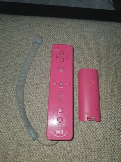 Official Wii Remote Nintendo Motion Plus Inside U OEM Controller Pink RVL-036