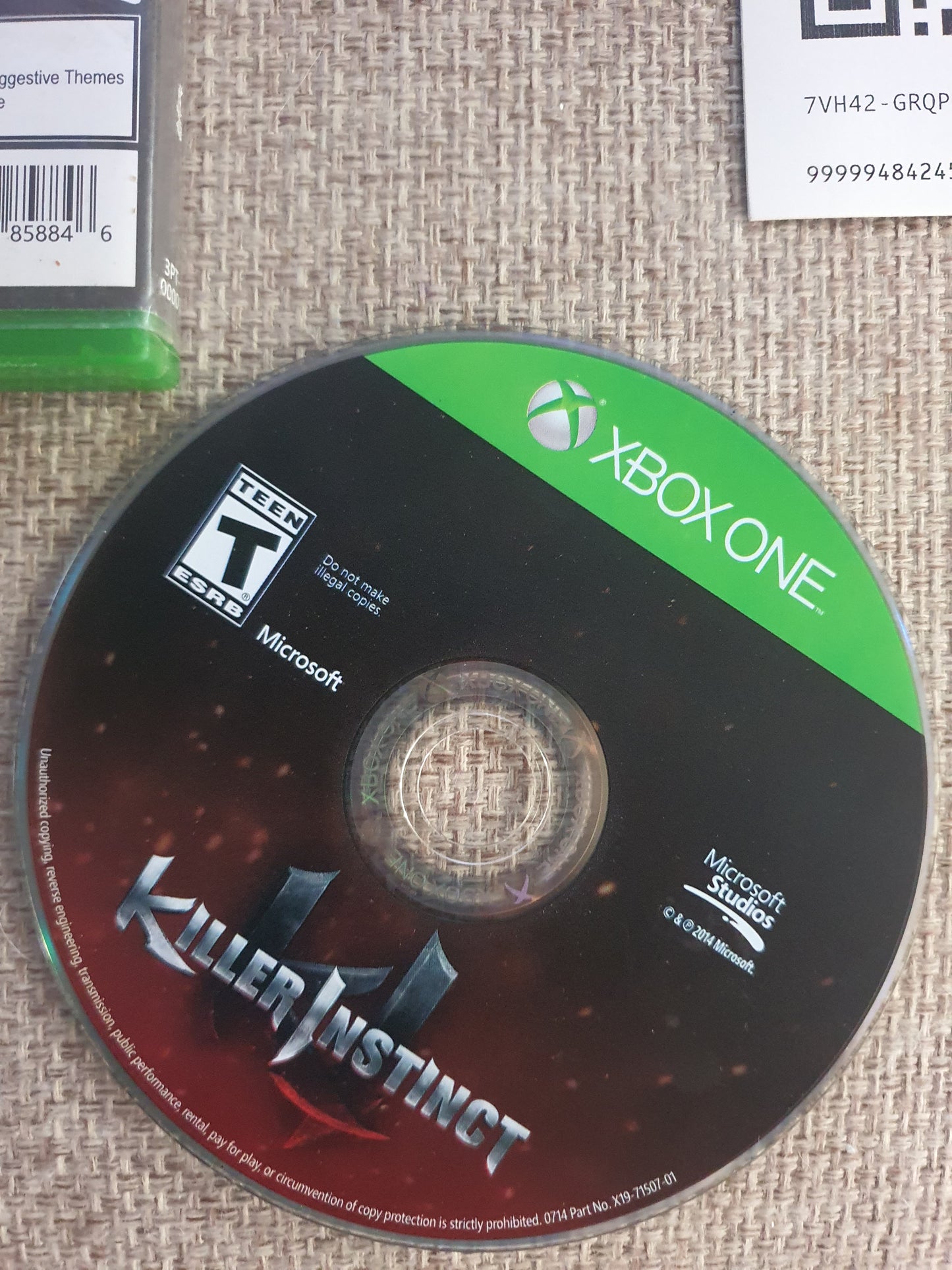 Killer Instinct: Combo Breaker Pack (Xbox One, 2014) Disk Near Mint Complete NM