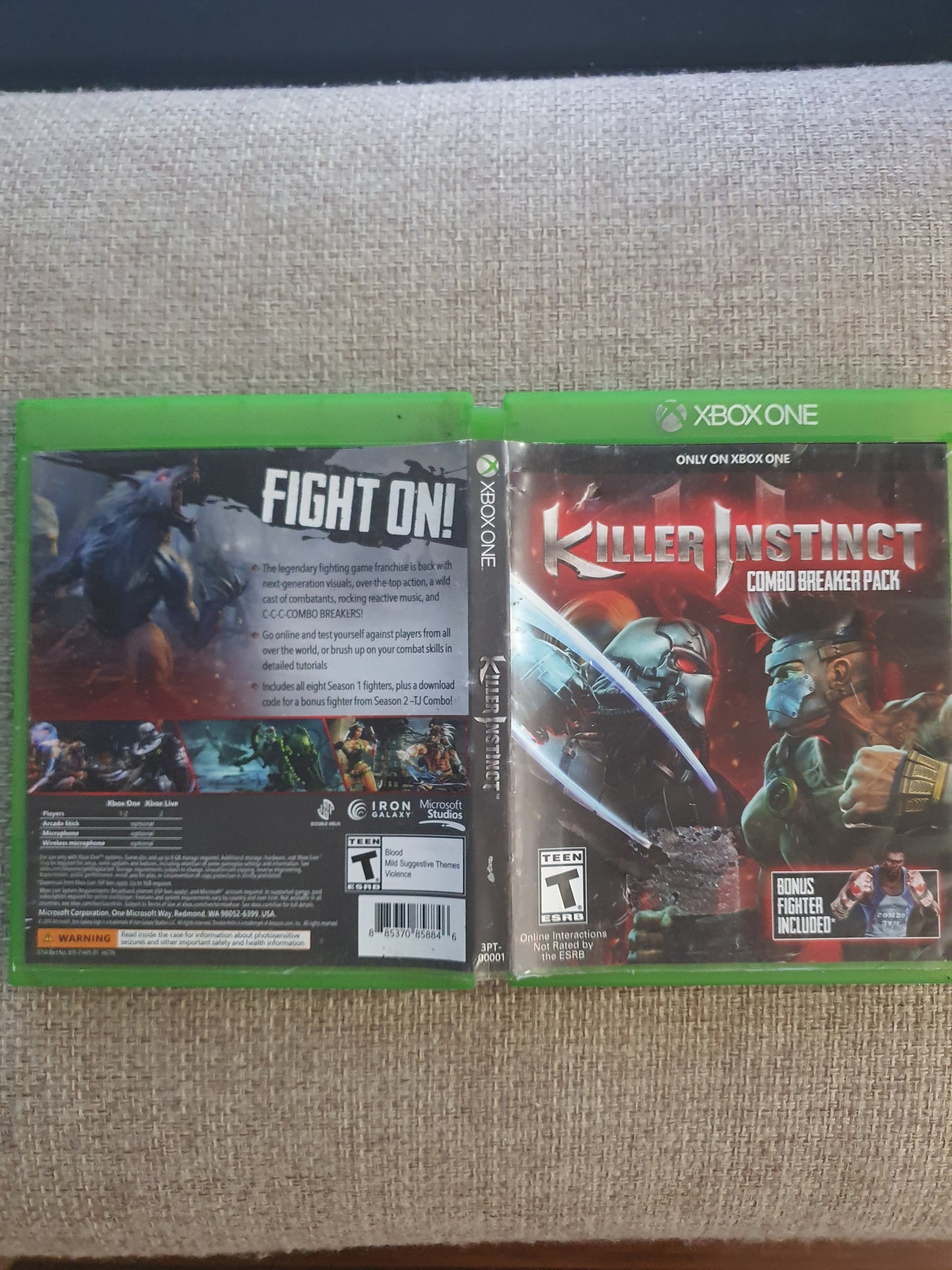 Killer Instinct: Combo Breaker Pack (Xbox One, 2014) Disk Near Mint Complete NM