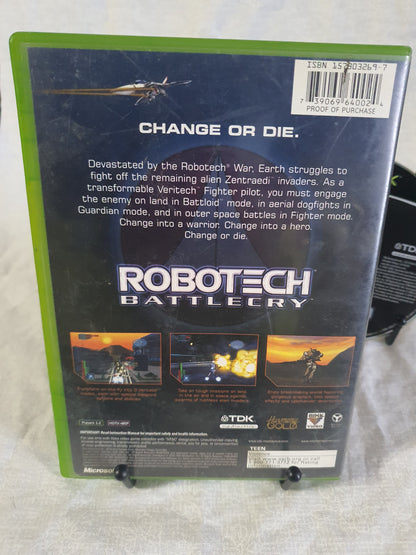 Robotech: Battlecry (Microsoft Xbox, 2002) Original Complete CIB Near Mint NM