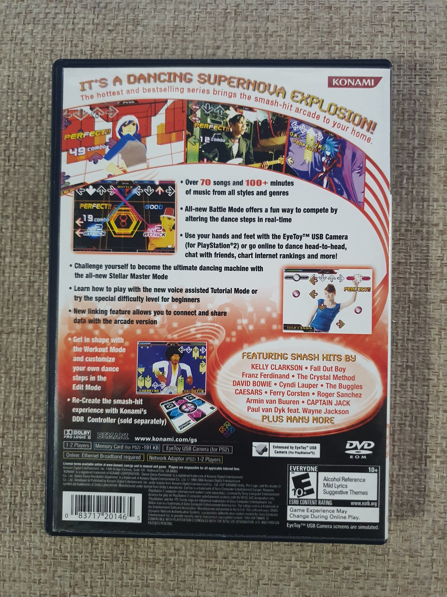Dance Dance Revolution SuperNova (Sony PlayStation 2, 2006) Complete Near Mint