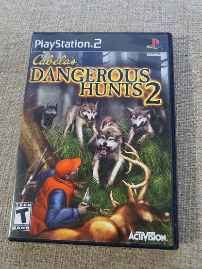 Cabela's Dangerous Hunts 2 (PlayStation 2, 2005) Complete Registration Card NM