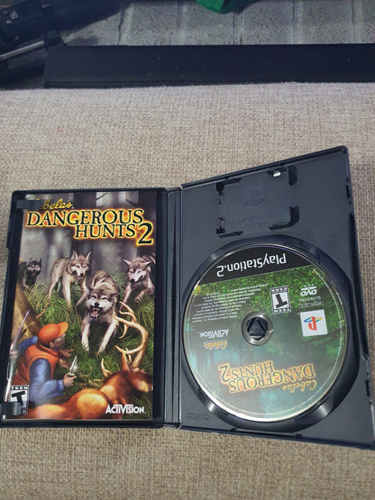 Cabela's Dangerous Hunts 2 (PlayStation 2, 2005) Complete Registration Card NM