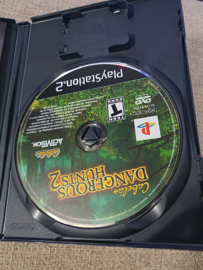 Cabela's Dangerous Hunts 2 (PlayStation 2, 2005) Complete Registration Card NM