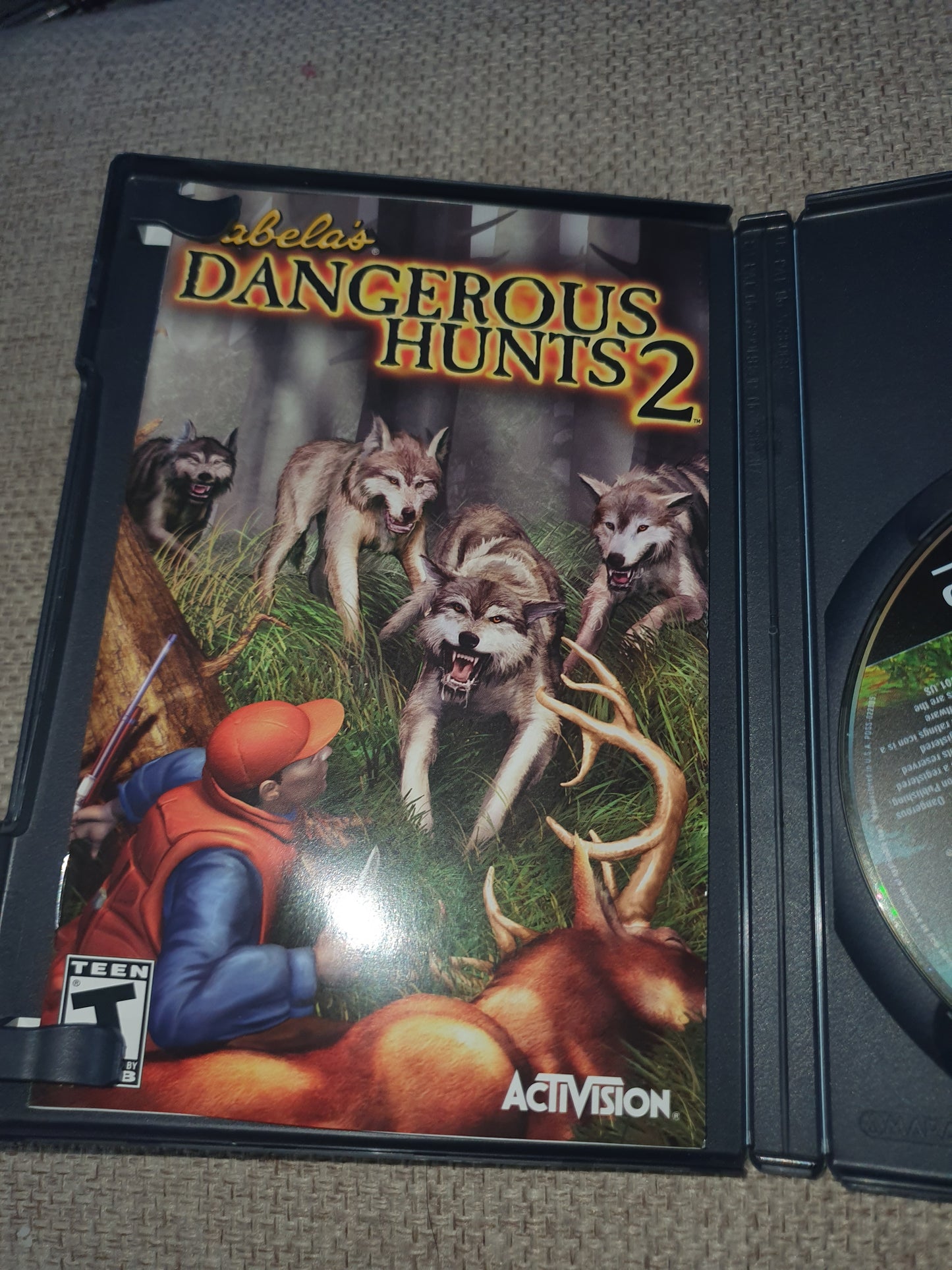 Cabela's Dangerous Hunts 2 (PlayStation 2, 2005) Complete Registration Card NM