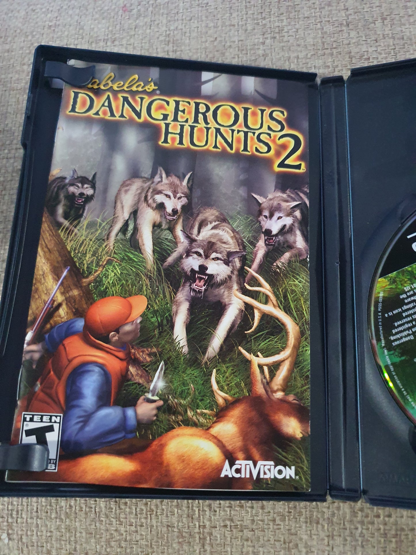 Cabela's Dangerous Hunts 2 (PlayStation 2, 2005) Complete Registration Card NM
