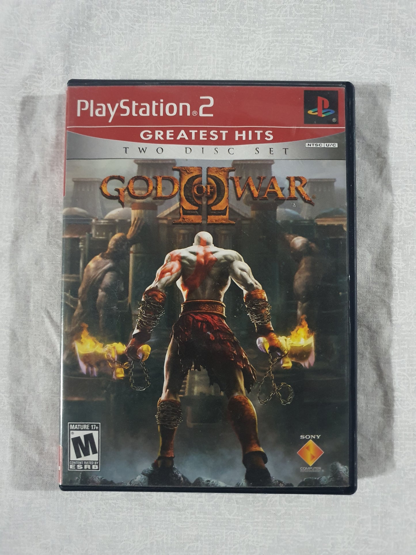 God of War II (PlayStation 2, 2007) Replacement Case Manuel Registration Card