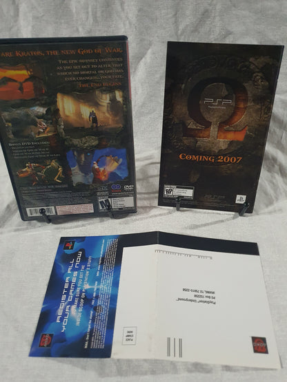 God of War II (PlayStation 2, 2007) Replacement Case Manuel Registration Card