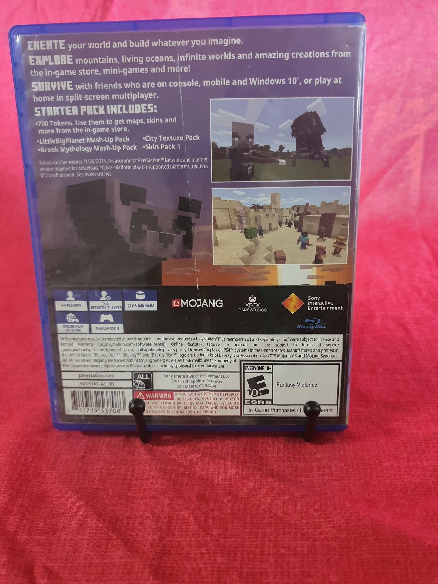 Minecraft Starter Collection (Sony PlayStation 4 PS4, 2019) Complete Near Mint