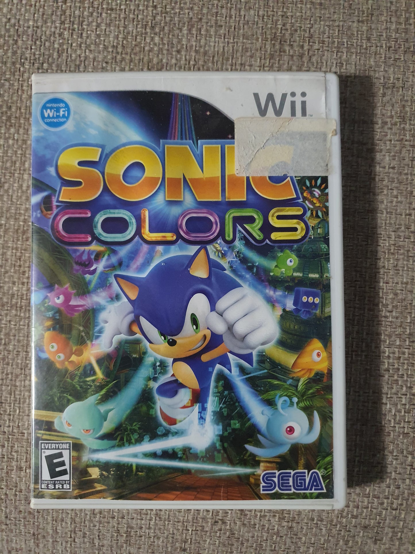 Sonic Colors (Nintendo Wii, 2010) Videogame Disc Tested Very Good