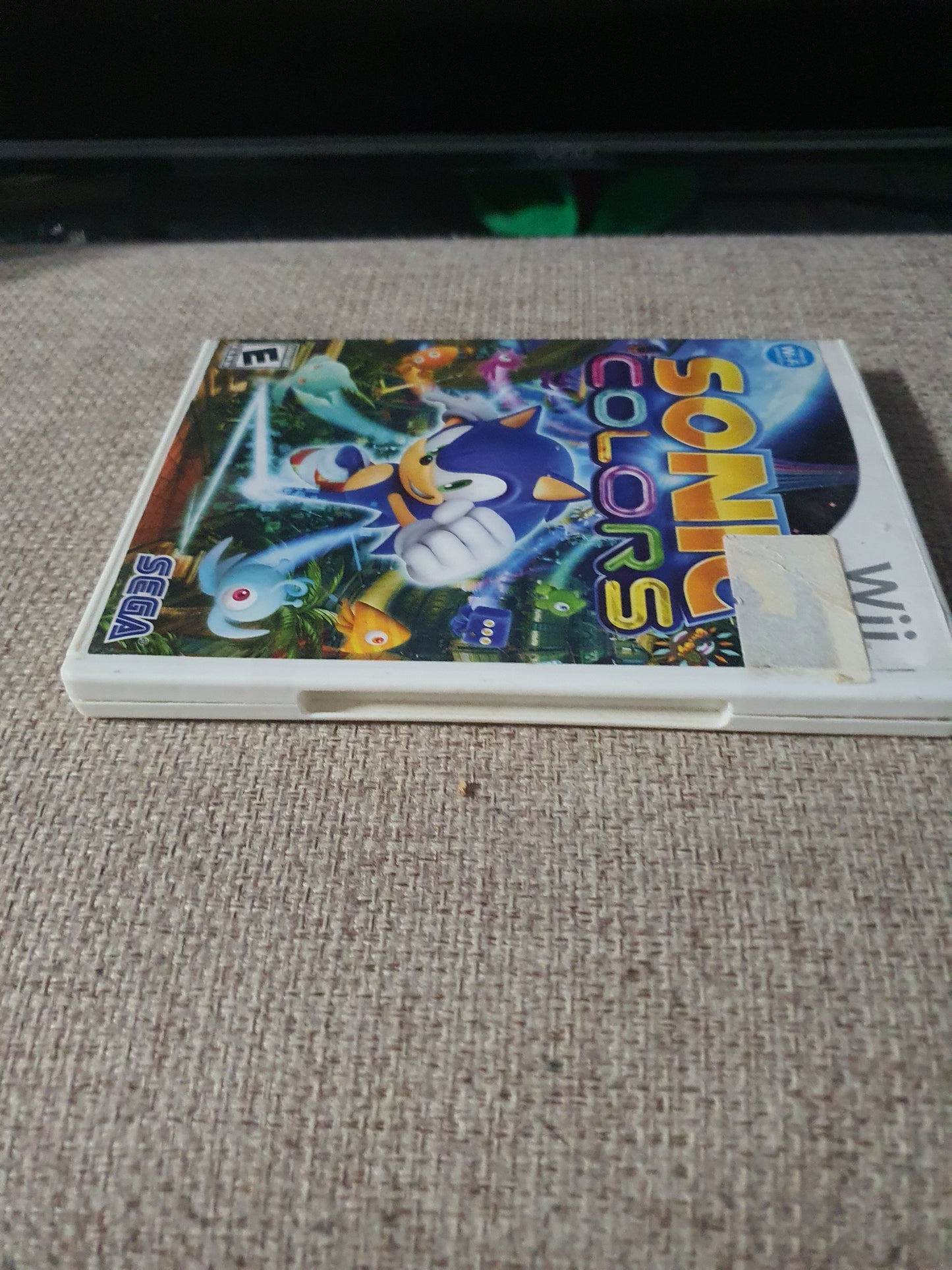 Sonic Colors (Nintendo Wii, 2010) Videogame Disc Tested Very Good