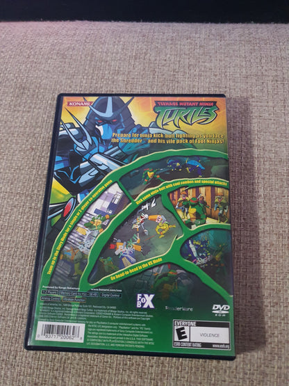 Teenage Mutant Ninja Turtles (Sony PlayStation 2, 2003) Konami Disc Near Mint