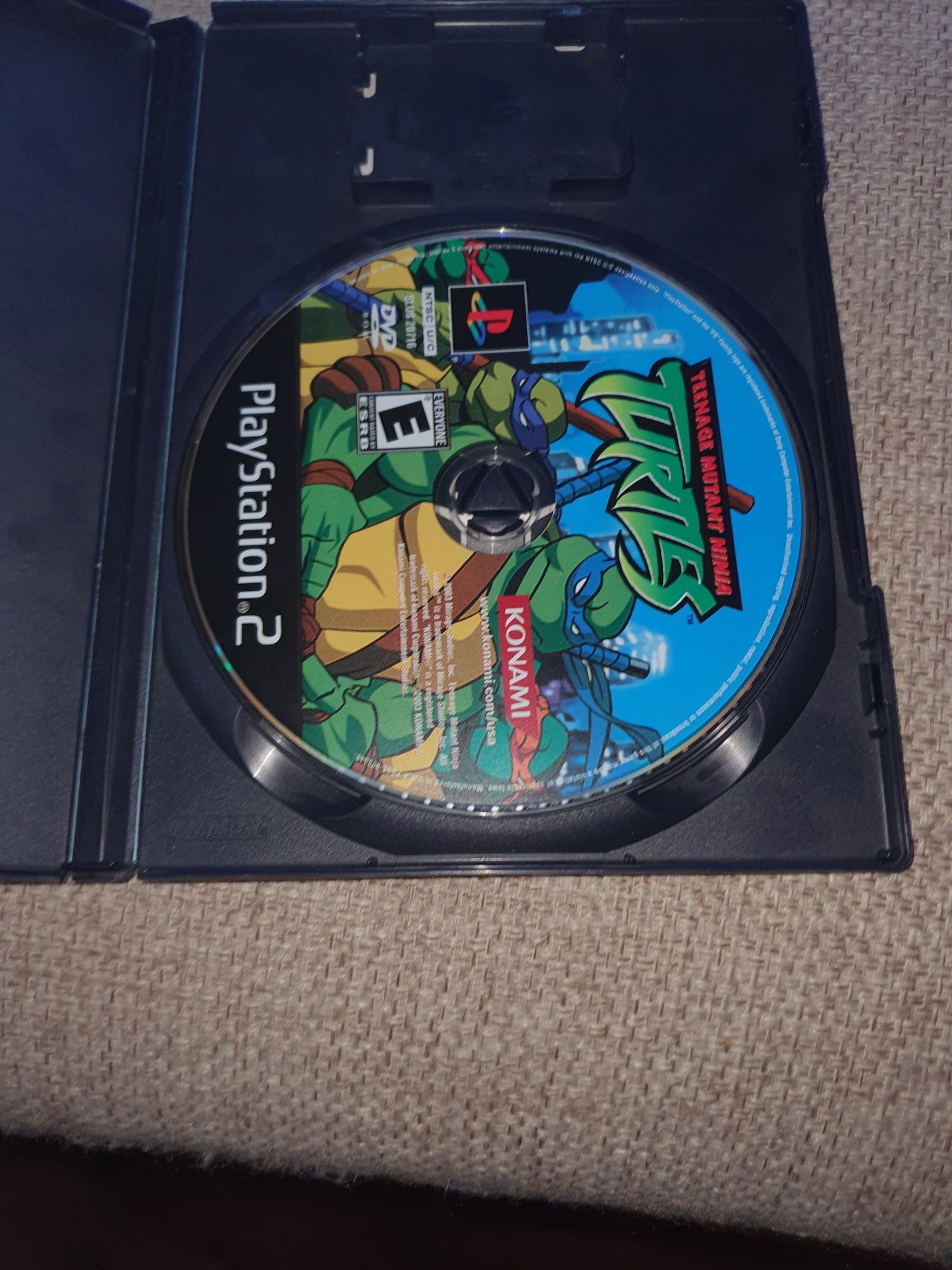 Teenage Mutant Ninja Turtles (Sony PlayStation 2, 2003) Konami Disc Near Mint