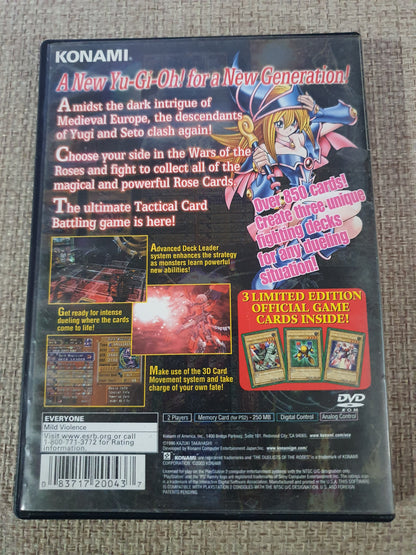 Yu-Gi-Oh Duelists of the Roses (Sony PlayStation 2 PS2, 2003) Disc Near Mint NM