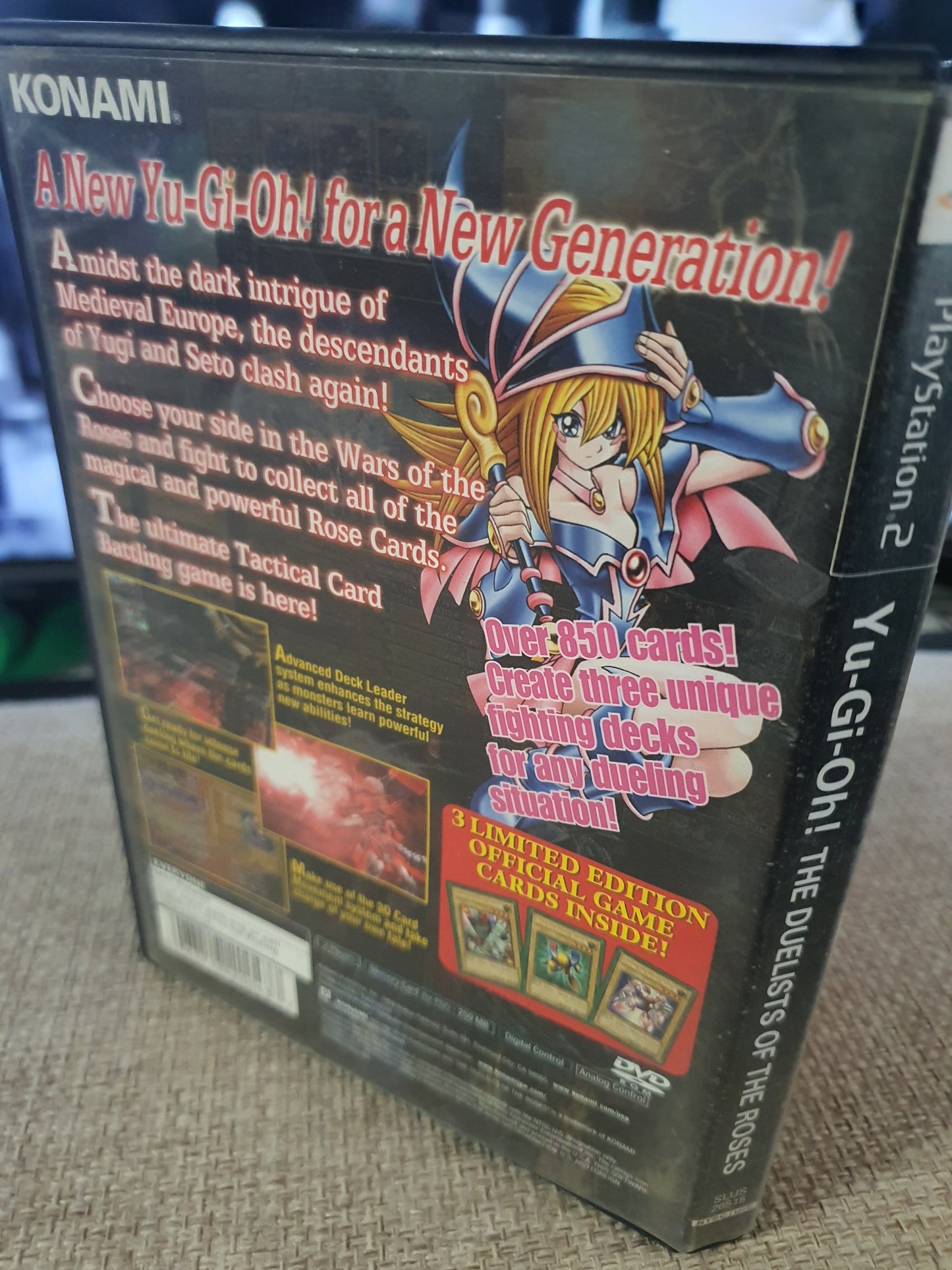 Yu-Gi-Oh Duelists of the Roses (Sony PlayStation 2 PS2, 2003) Disc Near Mint NM
