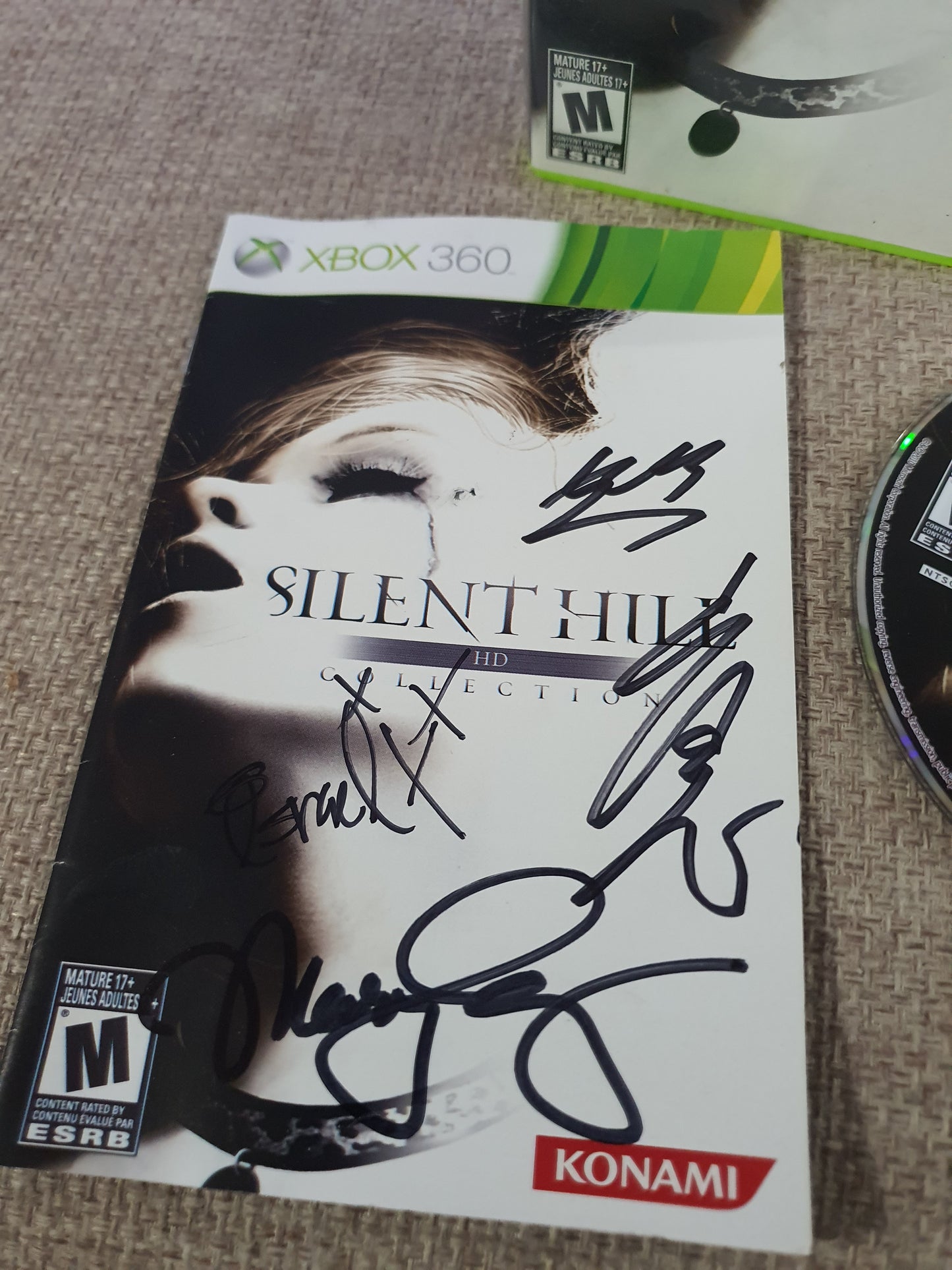 Silent Hill HD Collection Xbox 360 One Series X Game Manual Complete CIB 30133