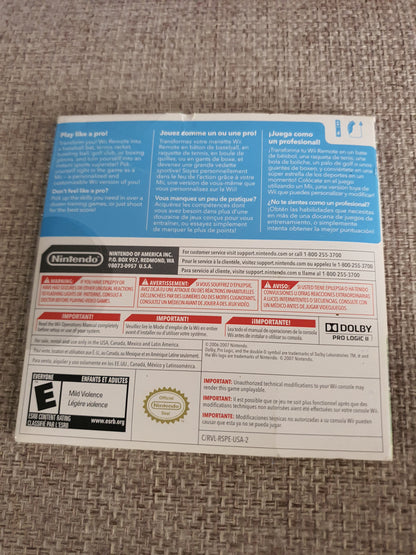 Wii Sports (Nintendo Wii, 2006) Complete Manual CIB Good Tested RVL-RSPE-USA-B1