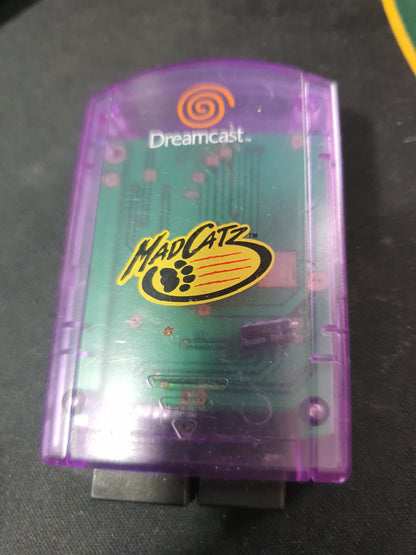 Mad Catz Translucent Purple Memory Card VMU Unit Sega Dreamcast 1999 HTK-7000