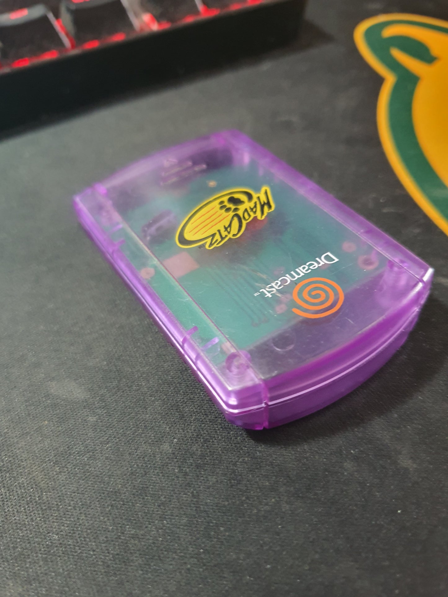 Mad Catz Translucent Purple Memory Card VMU Unit Sega Dreamcast 1999 HTK-7000