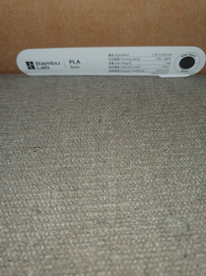 NEW Bambu PLA Basic 1.75/33mm Black 10101 1kg Spool For AMS / AMS Lite OEM