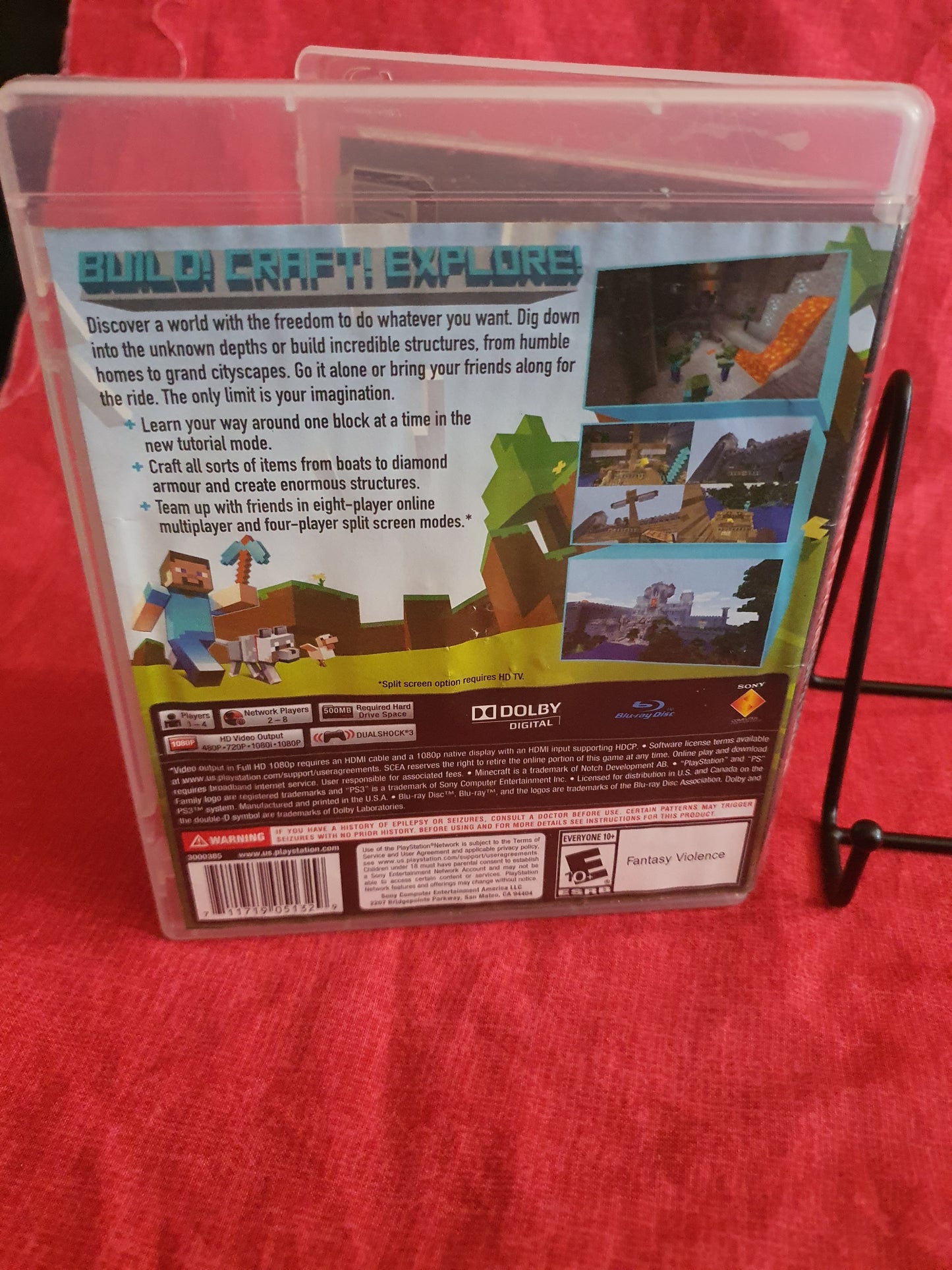 Minecraft PlayStation 3 Edition (PlayStation 3, 2014) Tested 3000385 Region Free