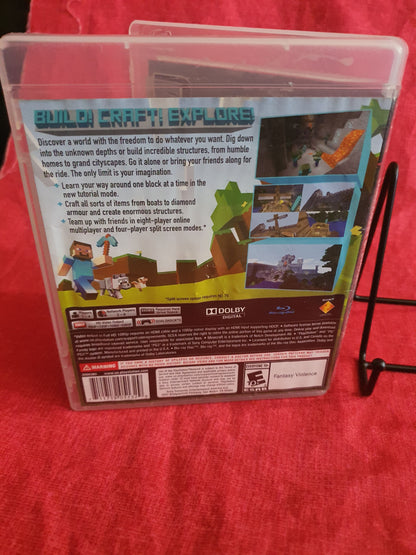 Minecraft PlayStation 3 Edition (PlayStation 3, 2014) Tested 3000385 Region Free