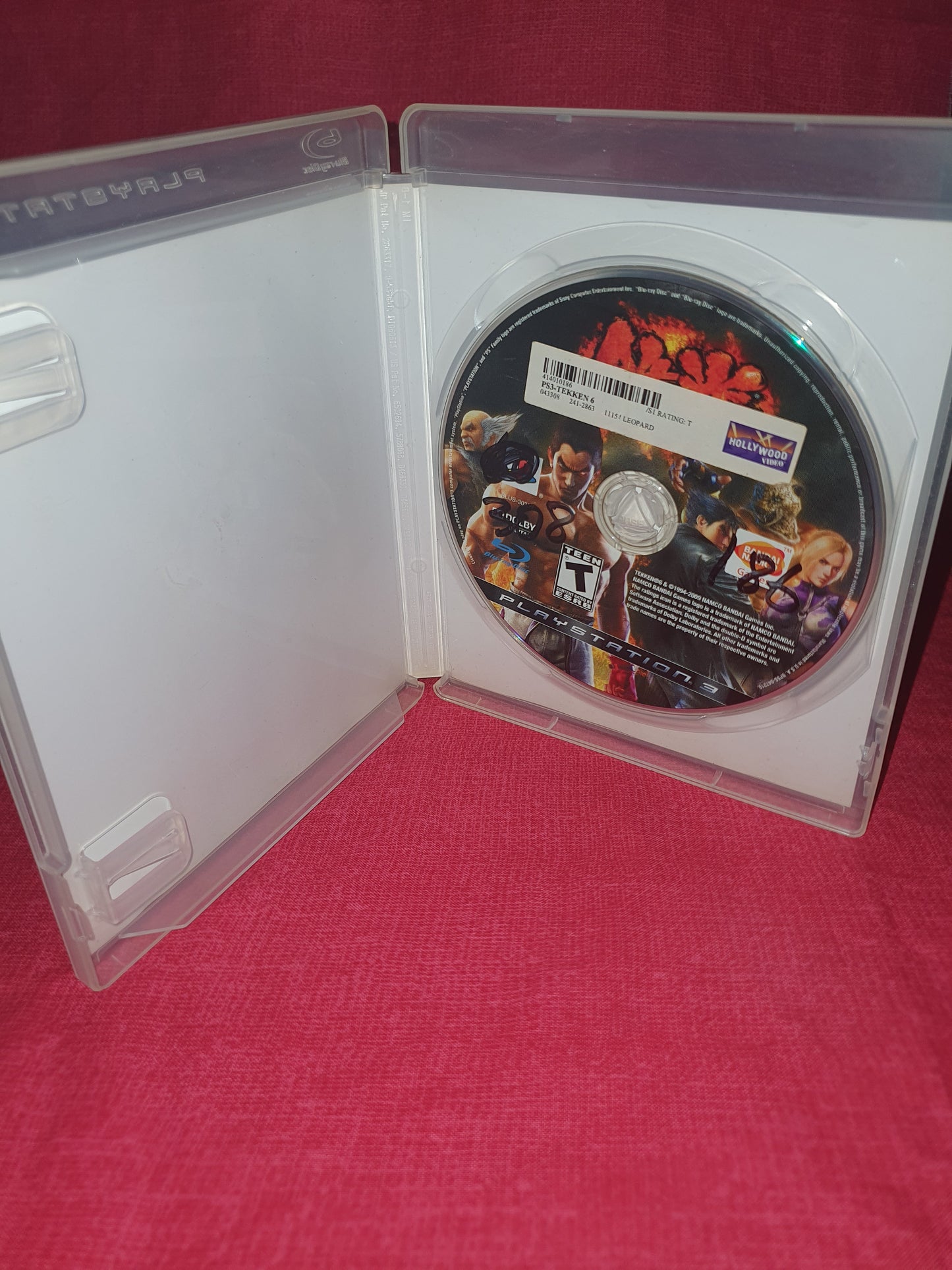Tekken 6 (Sony PlayStation 3, 2009) Tested Disc Artwork Case Good Works