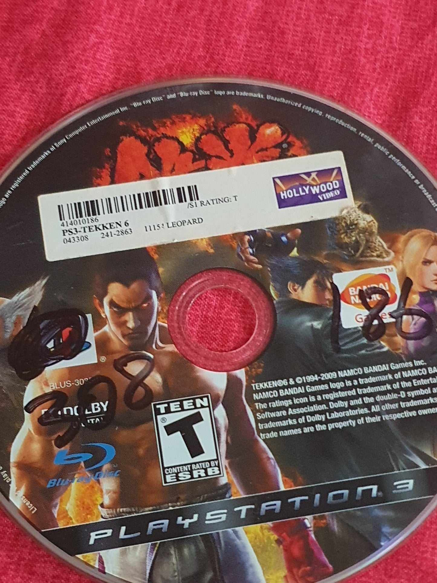 Tekken 6 (Sony PlayStation 3, 2009) Tested Disc Artwork Case Good Works
