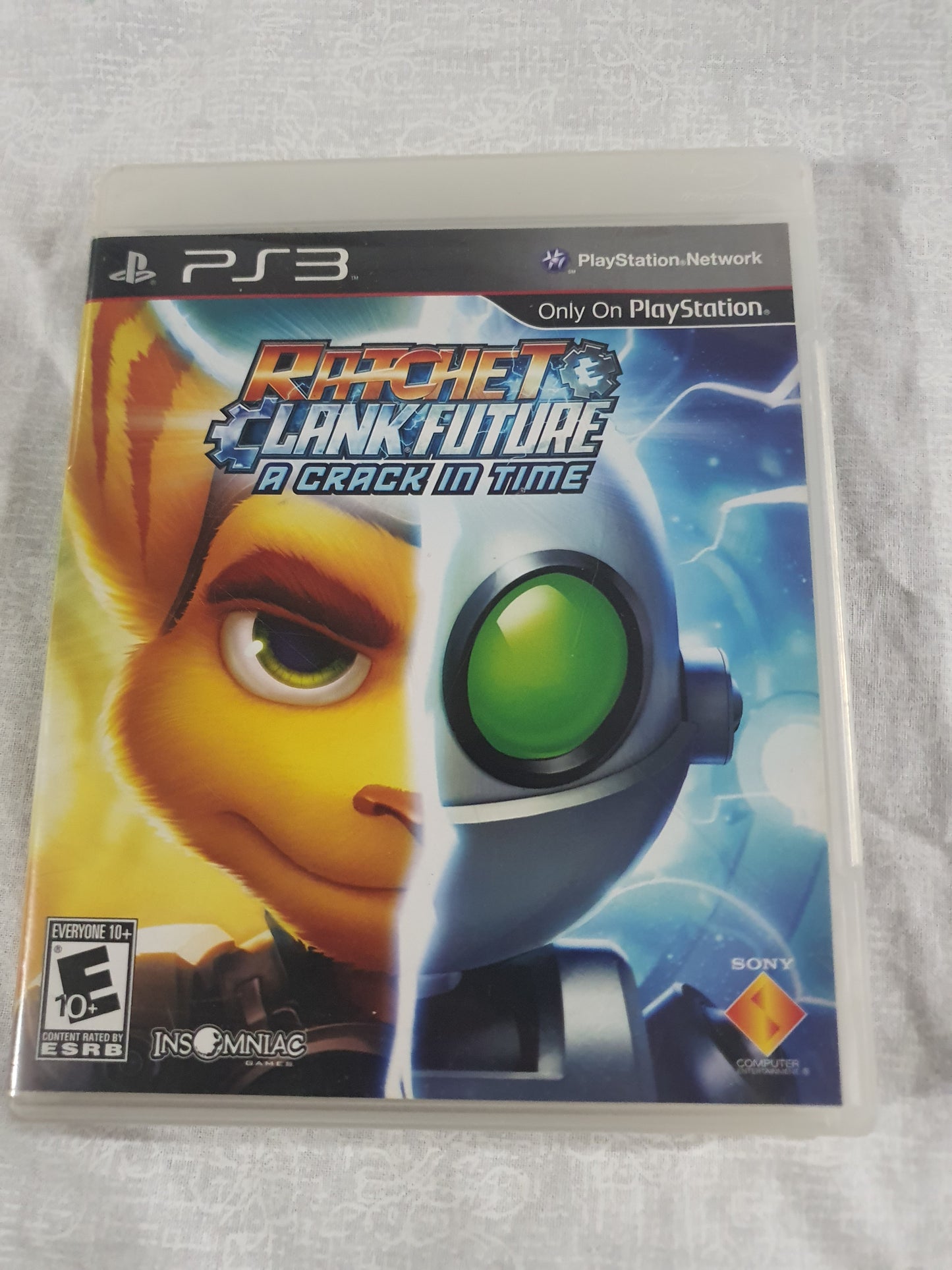 Ratchet & Clank Future A Crack in Time Sony PlayStation 3 2009 Black Label VG