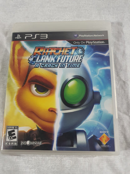 Ratchet & Clank Future A Crack in Time Sony PlayStation 3 2009 Black Label VG