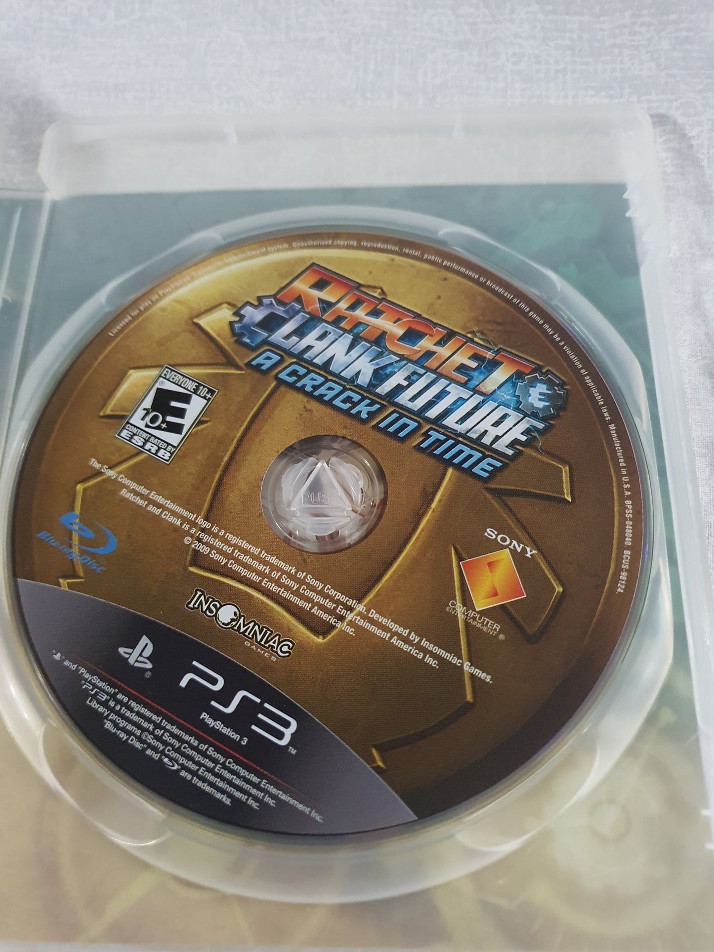 Ratchet & Clank Future A Crack in Time Sony PlayStation 3 2009 Black Label VG
