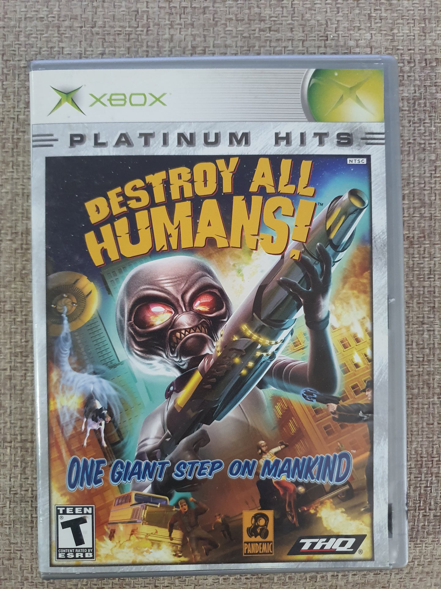 Destroy All Humans Platinum Hits (Microsoft Xbox, 2005) 1 Year Guarantee Tested