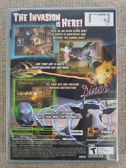 Destroy All Humans Platinum Hits (Microsoft Xbox, 2005) 1 Year Guarantee Tested
