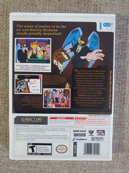 Harvey Birdman Attorney At Law Nintendo Wii Game CIB Cleaned Tested Complete NM