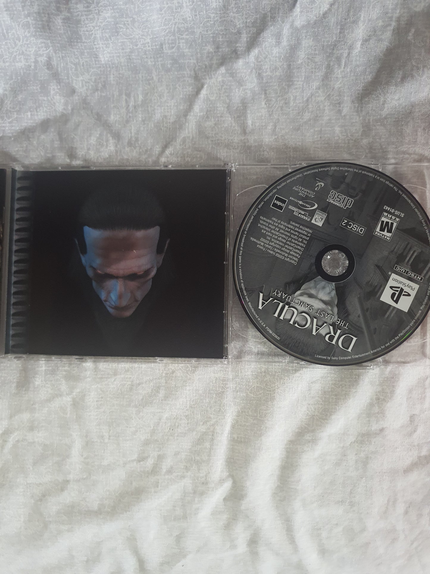Dracula: The Last Sanctuary (PS1, 2002) Disc 2 Reg card Manuel SLUS-01443