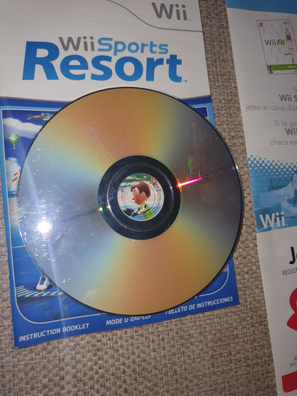 Wii Sports Resort (Nintendo Wii, 2009) Complete Clean Very Good RVL-P-RZTE-USZ