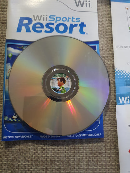Wii Sports Resort (Nintendo Wii, 2009) Complete Clean Very Good RVL-P-RZTE-USZ