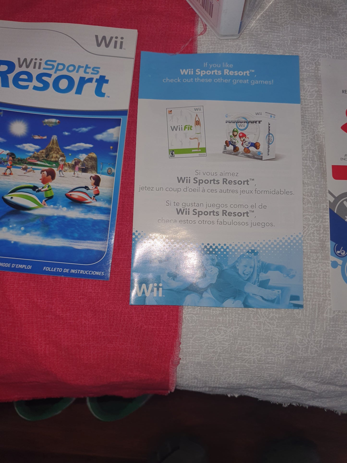Wii Sports Resort (Nintendo Wii, 2009) Complete Clean Very Good RVL-P-RZTE-USZ