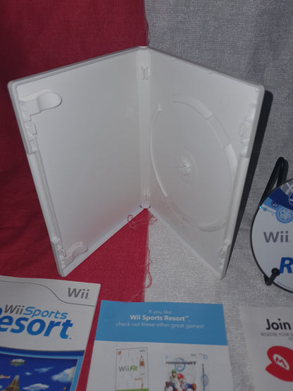 Wii Sports Resort (Nintendo Wii, 2009) Complete Clean Very Good RVL-P-RZTE-USZ
