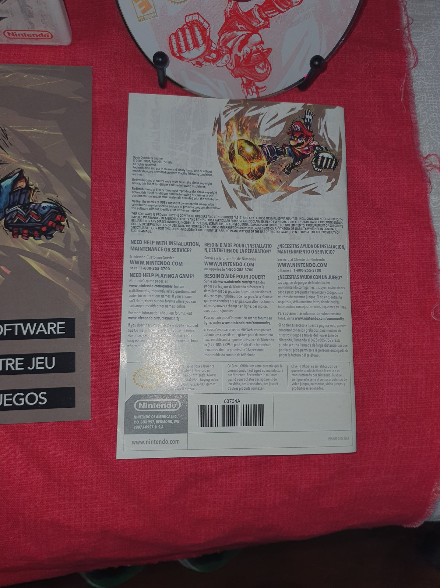 Mario Strikers Charged (Nintendo Wii, 2007) Complete CIB RVL-R4QE-USA Inserts